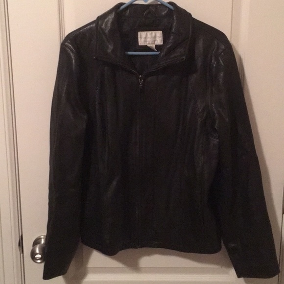SALE!! Reduced to $20. Worthington Genuine Lambskin Coat / Jacket Sz L - Picture 2 of 5